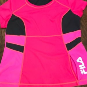 Fila short sleeve active top